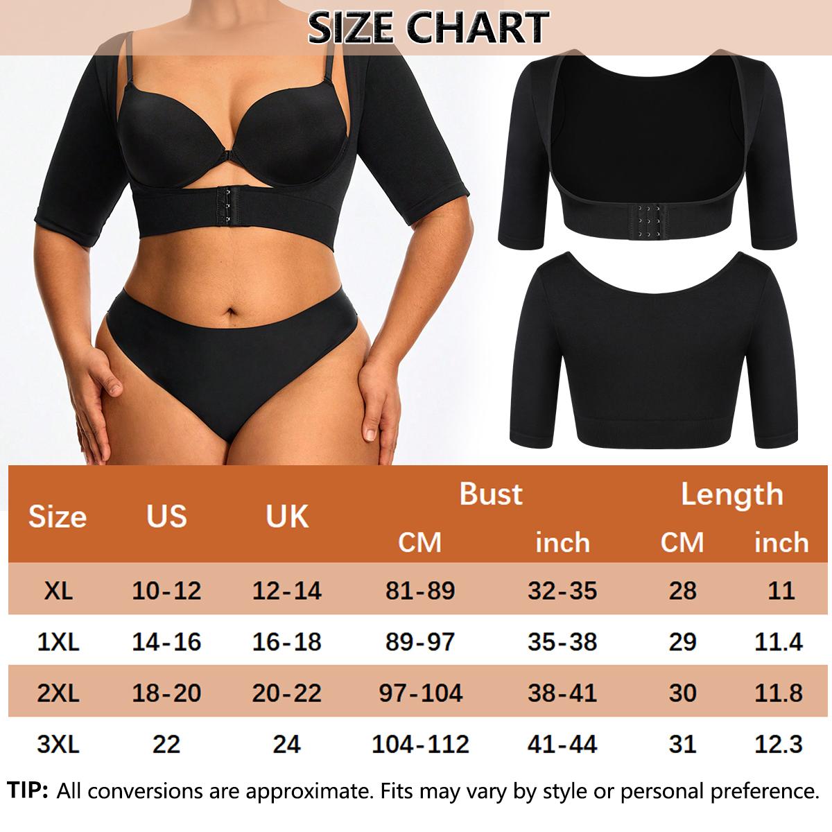 Women's Arm Shaper Post Surgery Compression Top Posture Corrector Shapewear Vest Women Chest Brace Push Up Bra Comperssion Sleeveles Arm Fornt Closure Shaperwear Plus Size XL-3XL