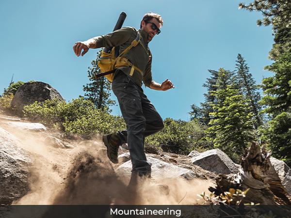 NORTIV 8 Men's Armadillo 3.0 Waterproof PRO Hiking Boots Outdoor Lightweight Non-Slip Arch Support Trekking Camping Ankle Boots All Seasons