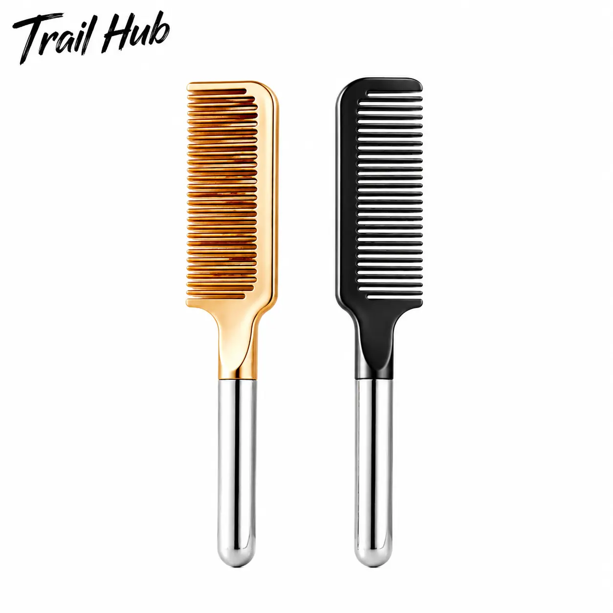 Ergonomic Wide-Tooth Detangling Comb for Long Hair - Lightweight Anti-Static Paddle Shape Comb with Rounded Tips for Gentle Scalp Massage, Tangle-Free Styling, Daily Use by Women