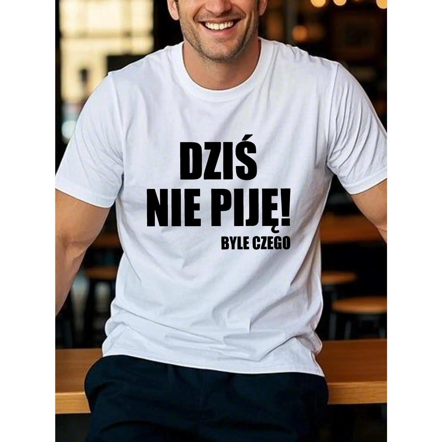 Men's 100% Cotton Casual Round Neck Short-Sleeve Digital Print T-Shirt - Poland-Inspired Summer Streetwear Menswear Essential