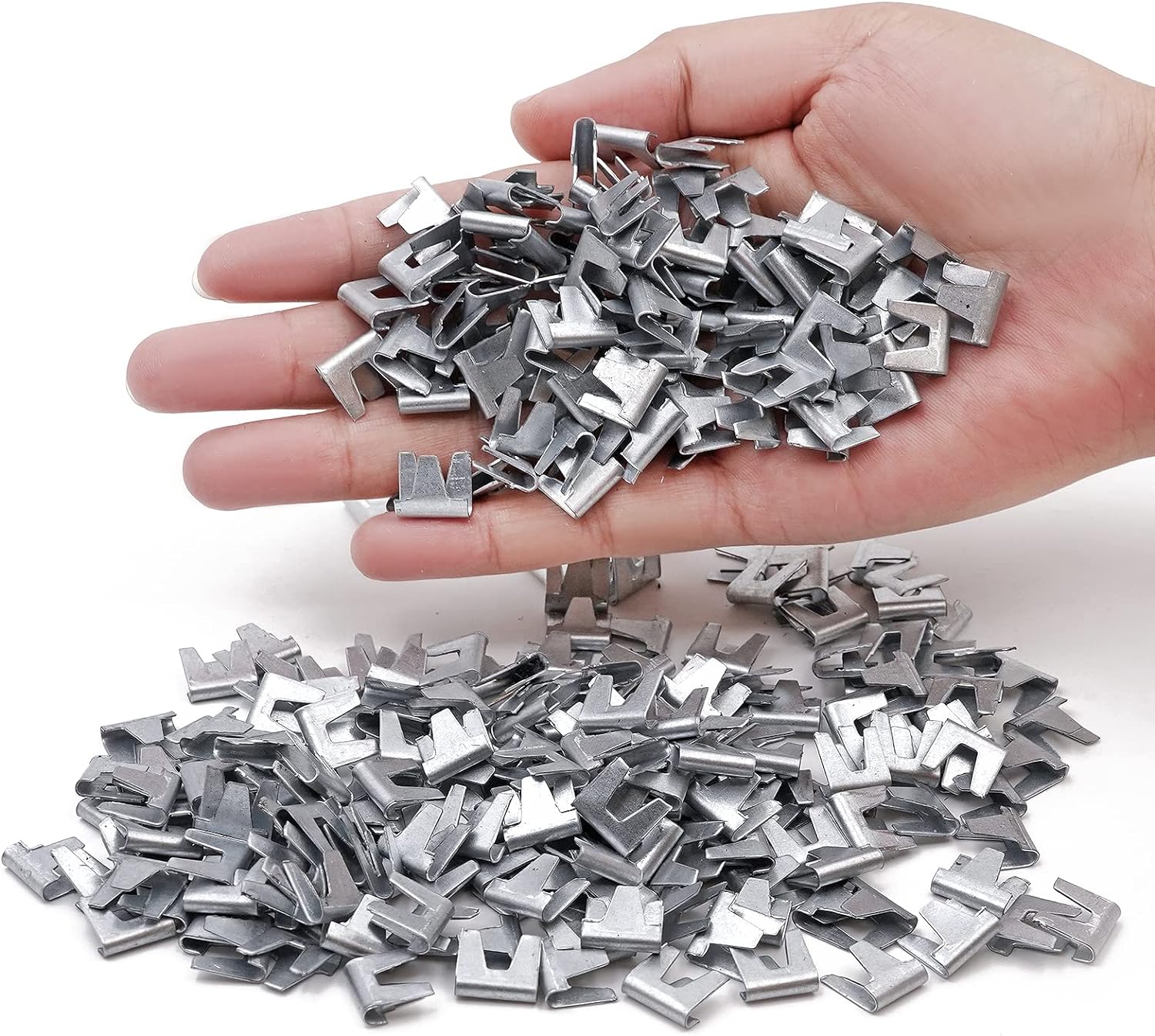 300pcs/900pcs Metal Clips for Rabbit & Chicken Cages Yellow/Orange/Green with Fence Pliers Hog Rings Installation Pliers & Snap Ring Pliers Wire Clamp Tool for Bird & Quail Wire Mesh Cage Building & Installation - Wirepliers