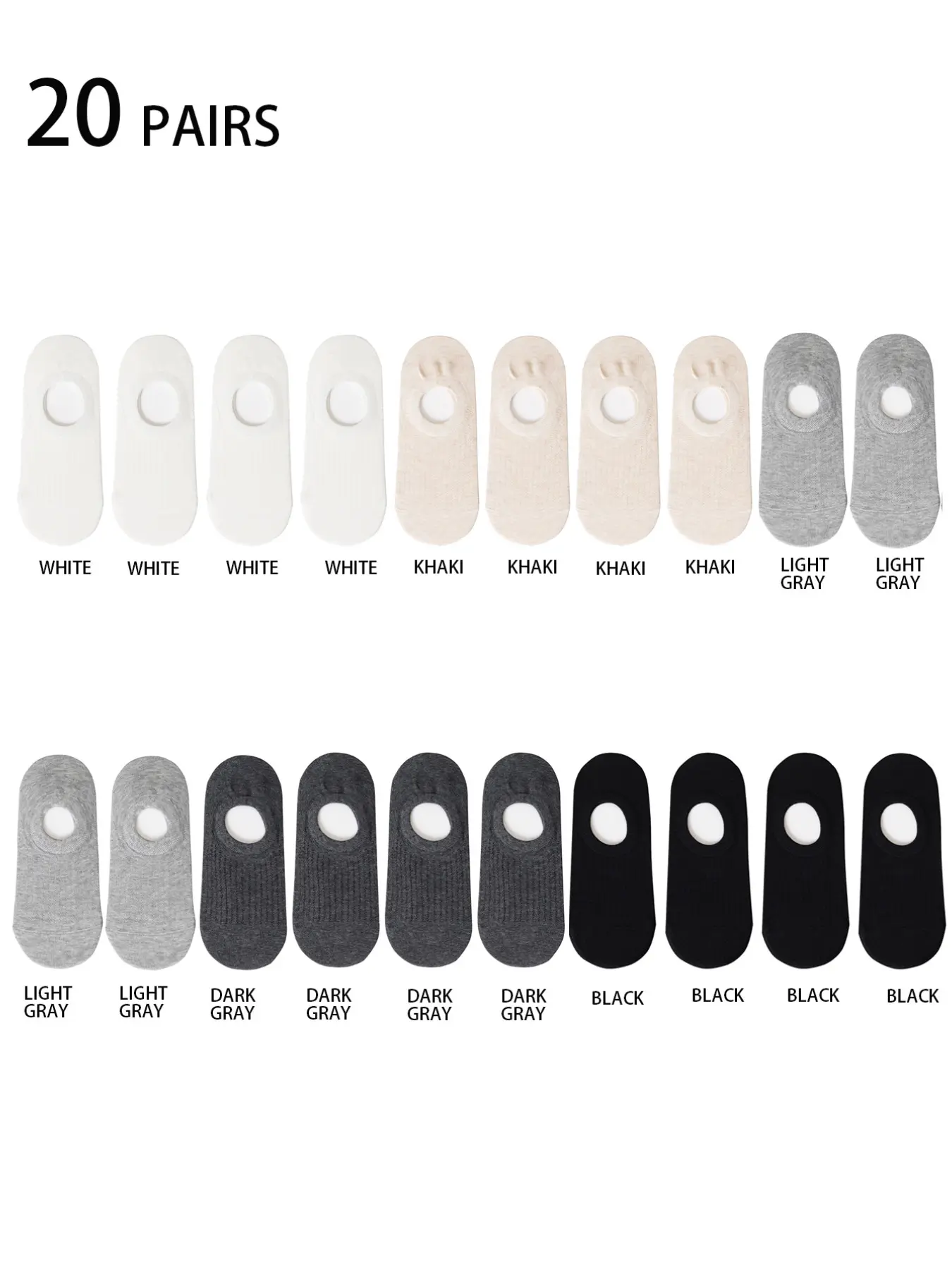 Women's Breathable Invisible Socks, Thin Low-Cut, Solid Mixed Colors, Multiple Choices, Slim Fit, Ideal for Casual and Sports Wear