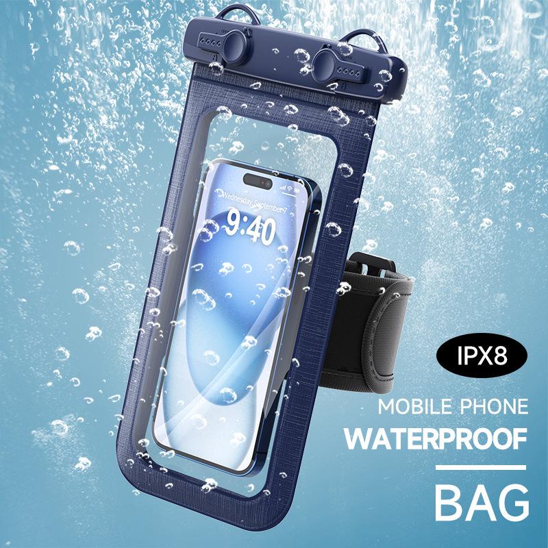 New Arm Belt Mobile Phone Waterproof Bag Touch Screen Mobile Phone Case Sports Arm Bag Large Capacity Outdoor Waterproof Bag