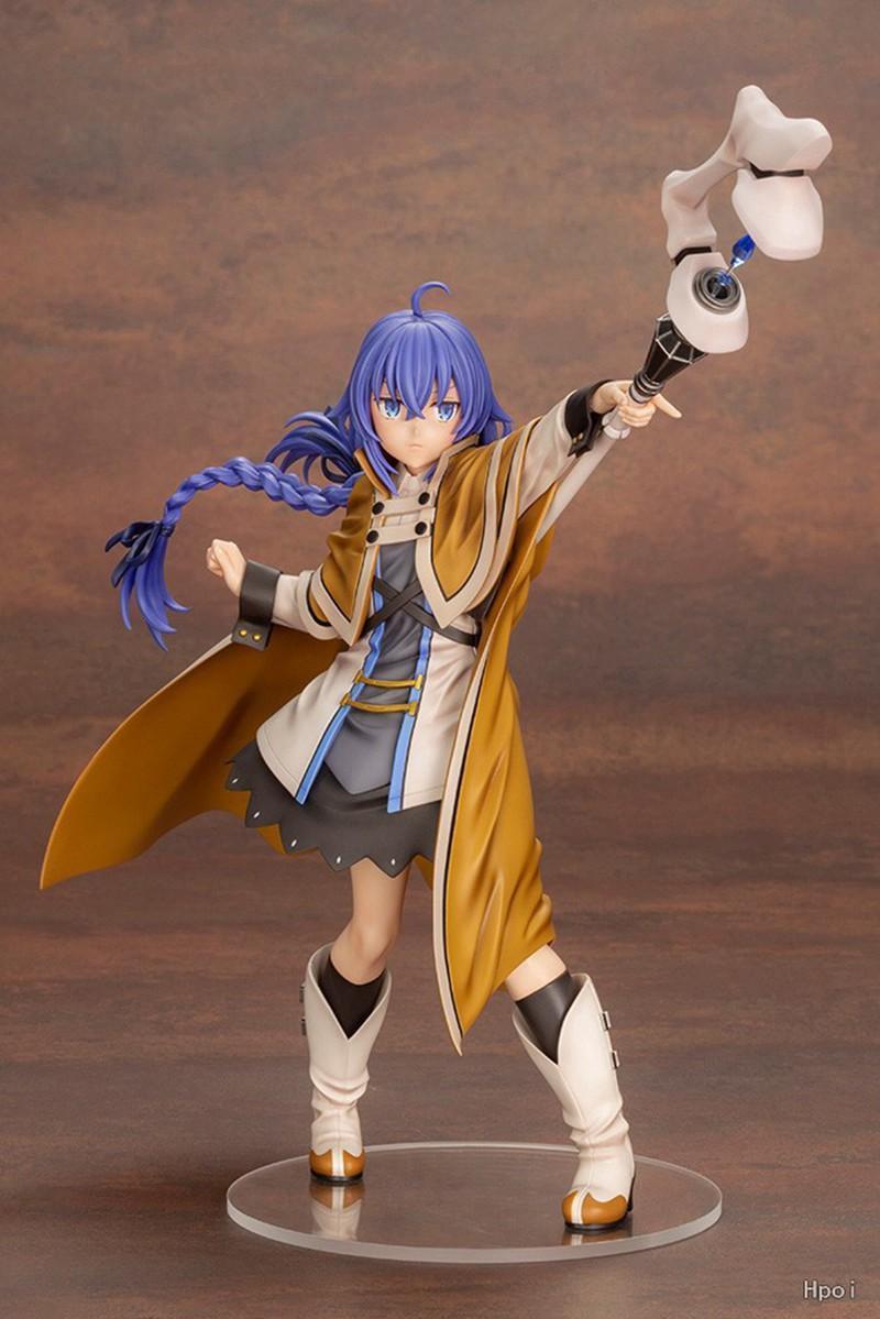 25CM Anime Mushoku Tensei Isekai Ittara Honki Das Roxy Migurdia Figure Model Standing Hat Toy Gift Collection Action Figure PVC