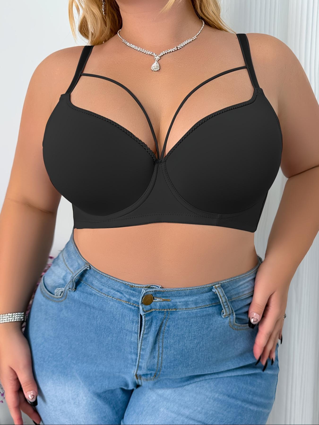 Plus-Size Women's seamless and sexy bra, with underwire for firm support, comfortable for everyday wear, Underwire Brassiere
