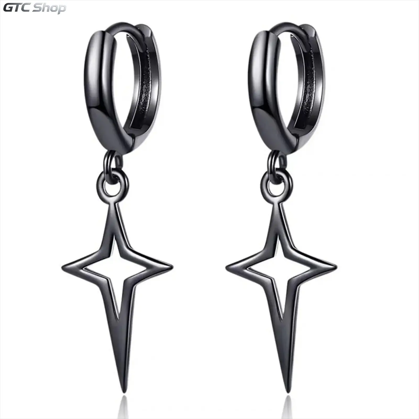 Unisex Punk Cross‑Star Earrings, Personalized Unique Fashion Jewelry, Cool Statement Stud Accessories for Adults, Ideal for Parties, Birthdays & Daily Night‑Out Occasions