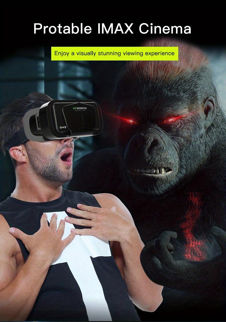 VR Helmet for iPhone Android Smartphones - 1pc 3D VR Headset - Smart Virtual Reality Glasses Phone Lenses