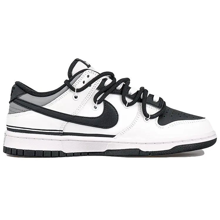 Nike Dunk RISK Custom Racing-Themed Sneakers for Men – Lightweight, Non-Slip, Low-Top, Black and White Verifiable, with credentials and supporting global authentication