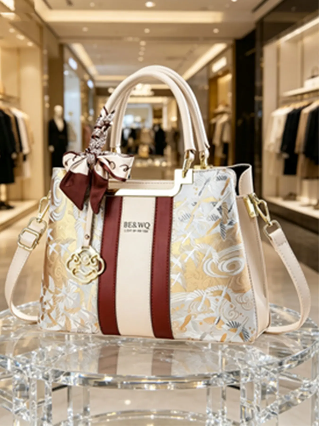 New Traditional Style Embroidered Handbag for Women, Luxurious Colorblock Commuter Fashionable Crossbody Bag, Elegant Daily Use Messenger Bag, Fashionable Patterned Bag, Fashionable Bags