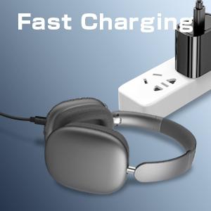 Wireless Headphones Over Ear, Bluetooth 5.4 Headsets, Hi-Fi Stereo, ANC Noise Cancelling, Built-in Microphone, 30 Hours Playtime, 3.5mm Jack, Lightweight for Phones, Computers, Games(Silver)