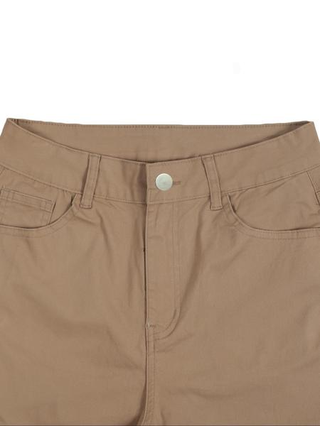 GILIPUR Y2K Khaki Textured Work Pants With Multiple Pockets, Slim-Fit, For Summer And Autumn,Women's slim fit sports pants，Skinny Pants,Deals For You Days,Spotlight Finds,summer,shop now,casual ,all sizes,fits all sizes,ladies,this summer,get yours now,ge