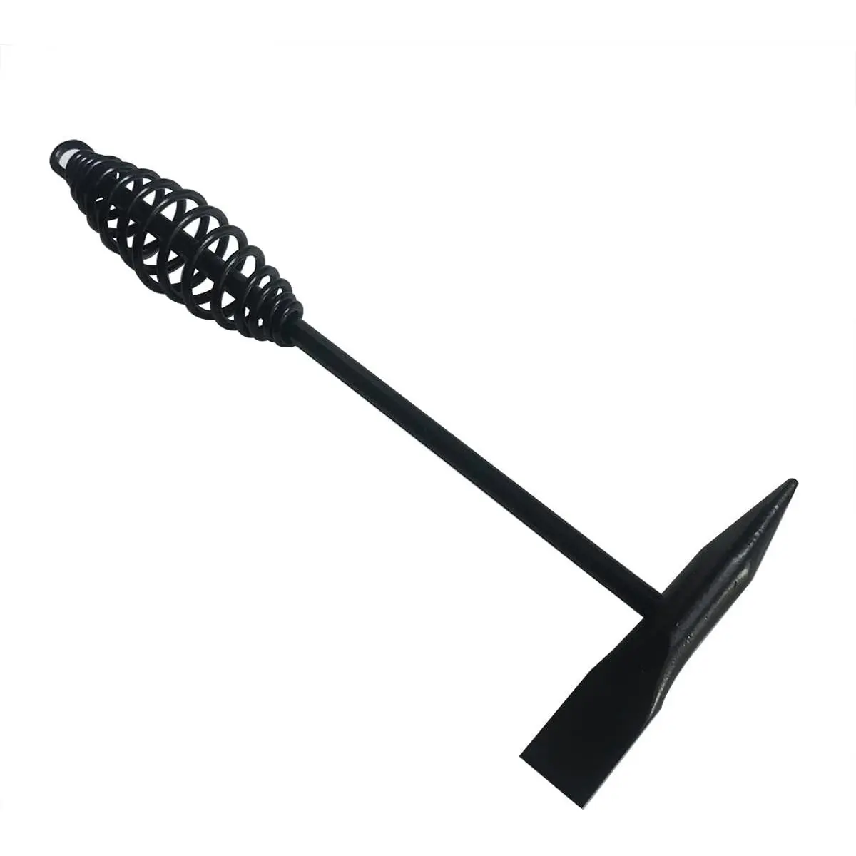 Welding Chipping Hammer with Coil Spring Handle, Wire Brush. Shock-Dampening Steel Rust Removal (1 PCS Hammer)