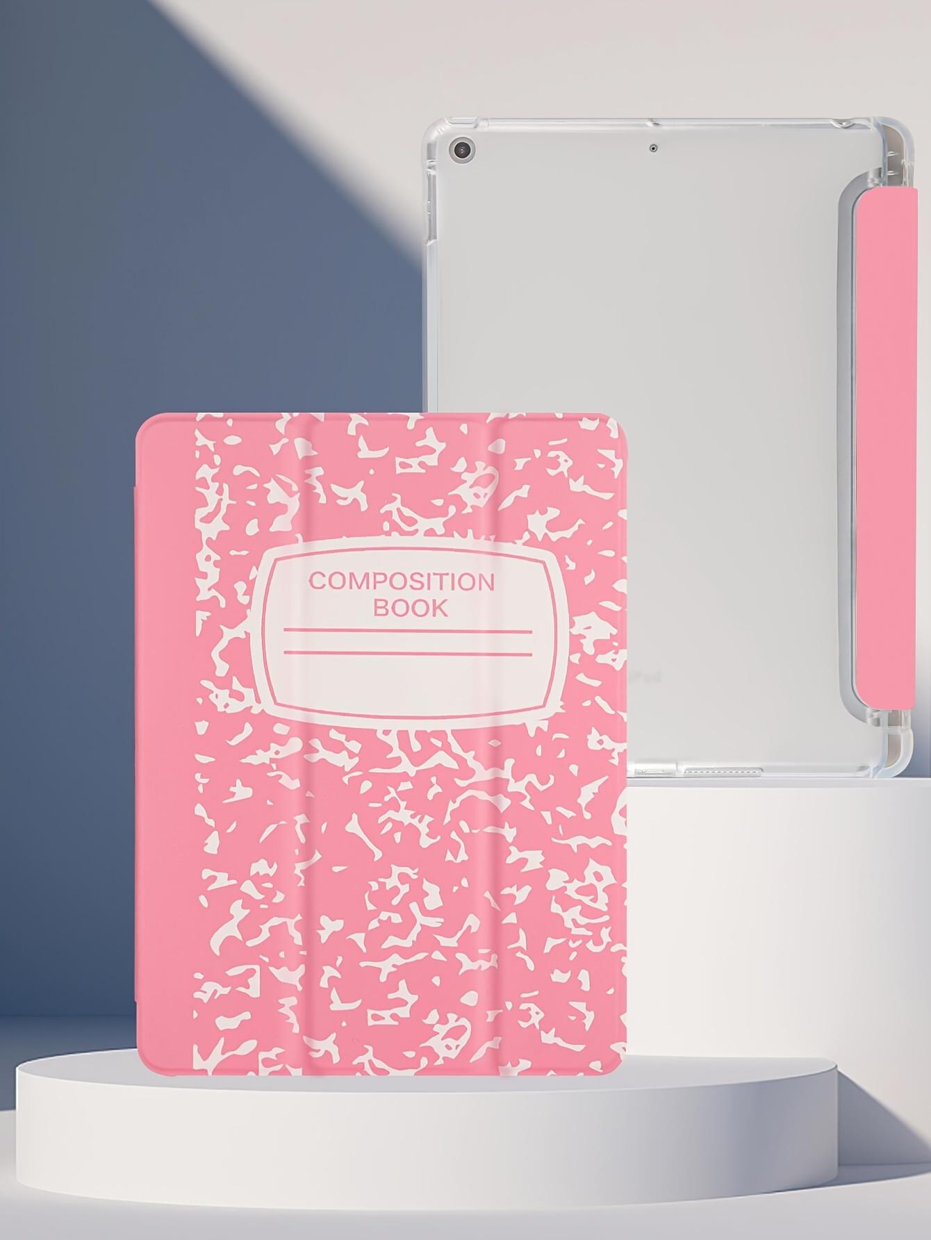 Notebook Pattern Case For Tablet, Wear-resistant Magnetic Suction Automatic Sleeping Wake Three-fold Two Stand Modes, New Literary Style Protective Cover, Suitable For Ipad Mini4/5/mini6/9.7/10.2/10.5/10.9/11/10 Generation Models. Pen Not Included