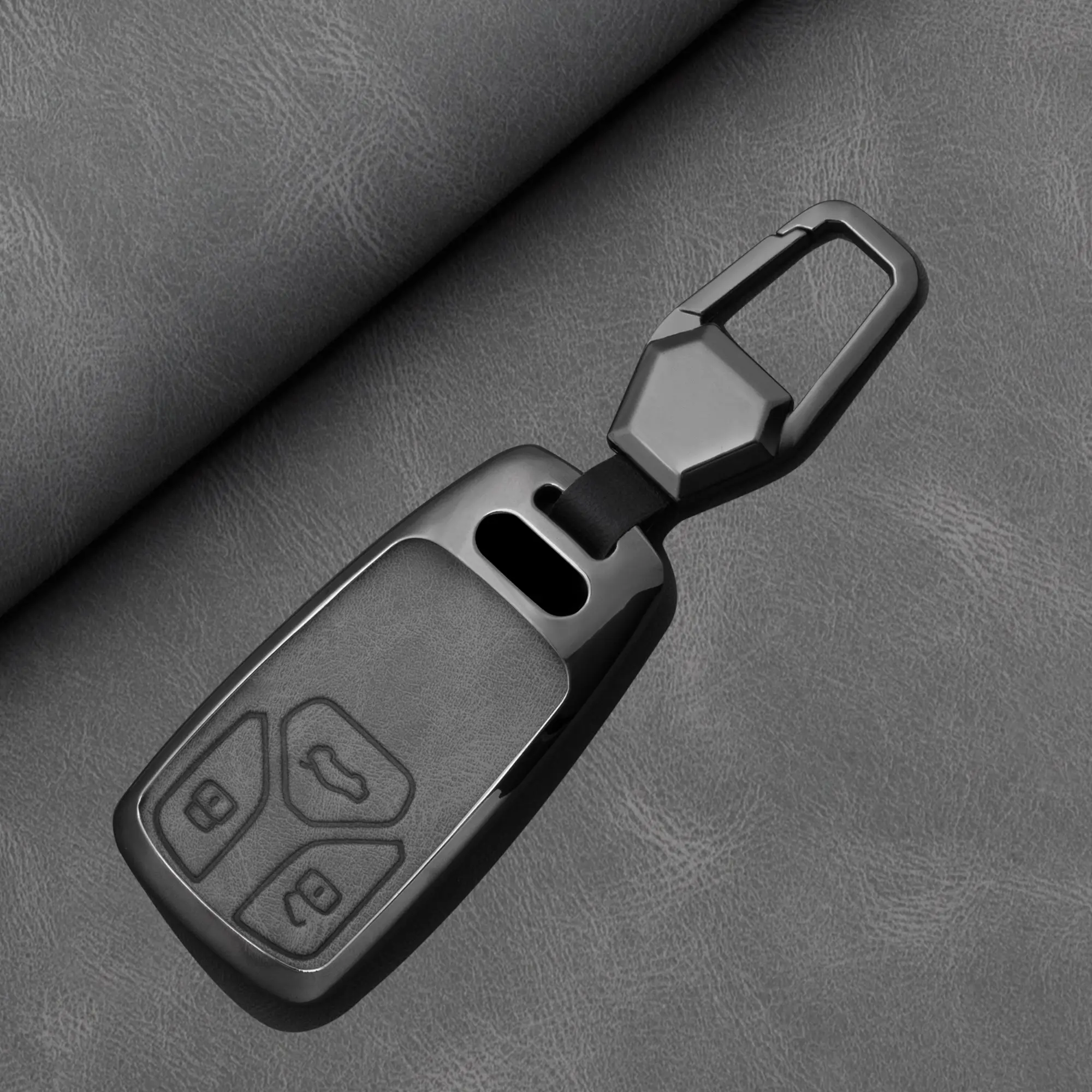 Audi A4 B9 A5 A6 8s 8w Q5 Q7 4m S4 S5 S7 Tt Tts Tfsi Rs Alloy Car Remote Key Case, Keychain Protector, Fob Keyless Cover Shell
