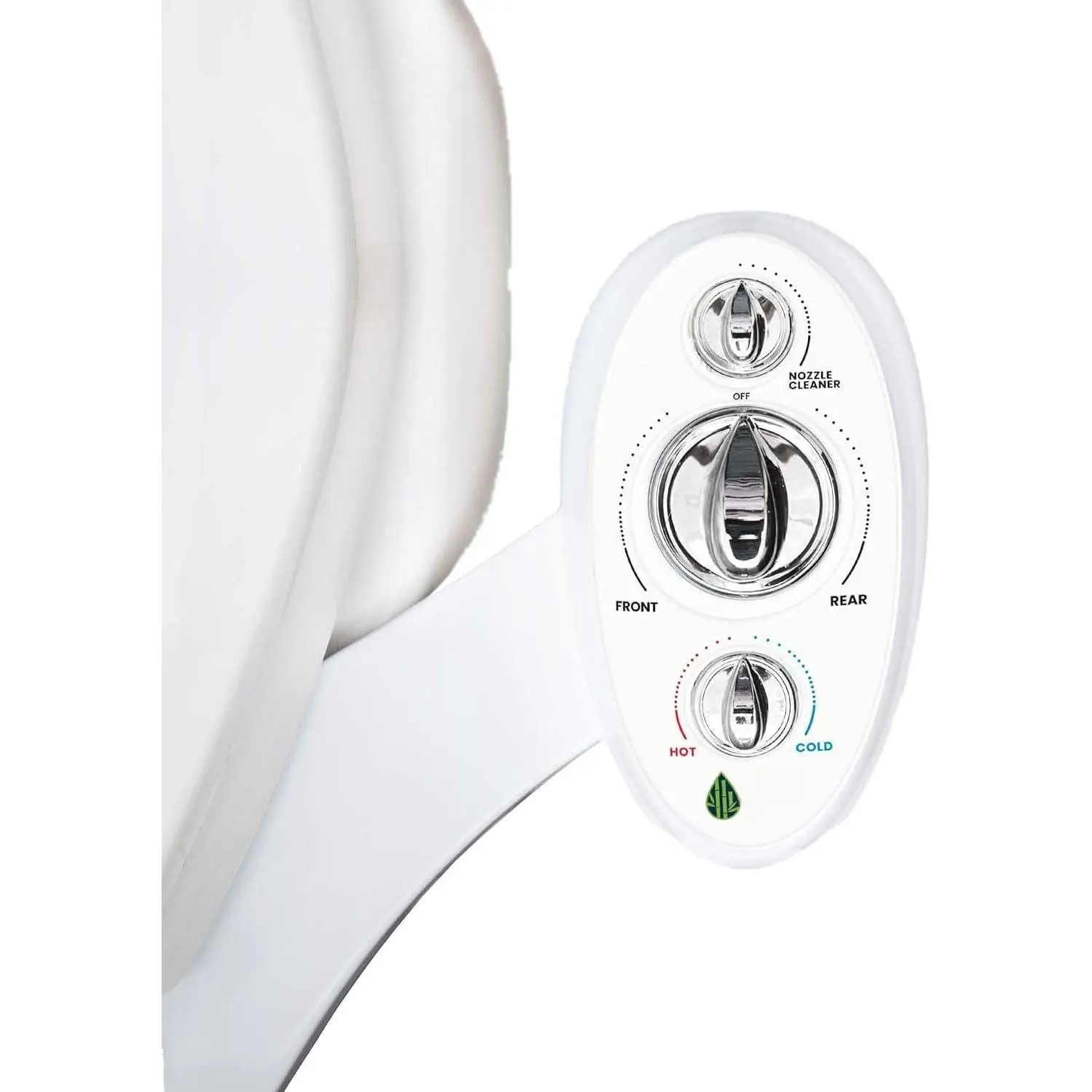 Warm Hot and Cold  Attachment-  Nozzle Warm Water  Attachment for Toilet with Self-Cleaning Nozzles and Ceramic Valves - Easy to Install  with Picture Instructions