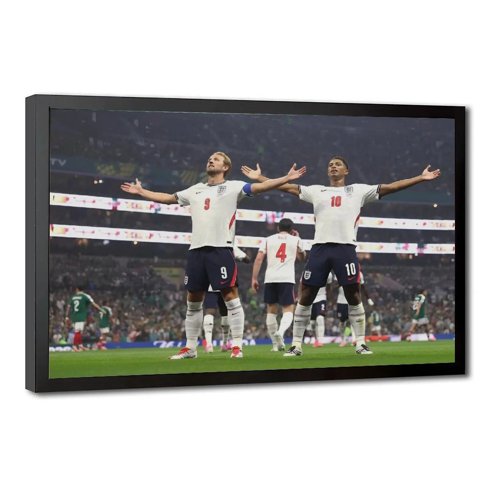 Jude Bellingham and Harry Kane both found the net—a premium canvas print for football fans, perfect for any collection