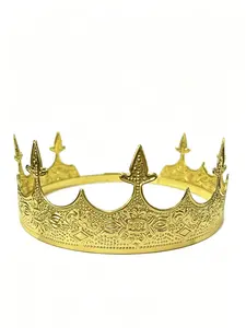 Men's Vintage Crown, Adult King Crown for Birthday Party, Groom Dress Accessory, Photo Prop, Perfect for Special Occasions
