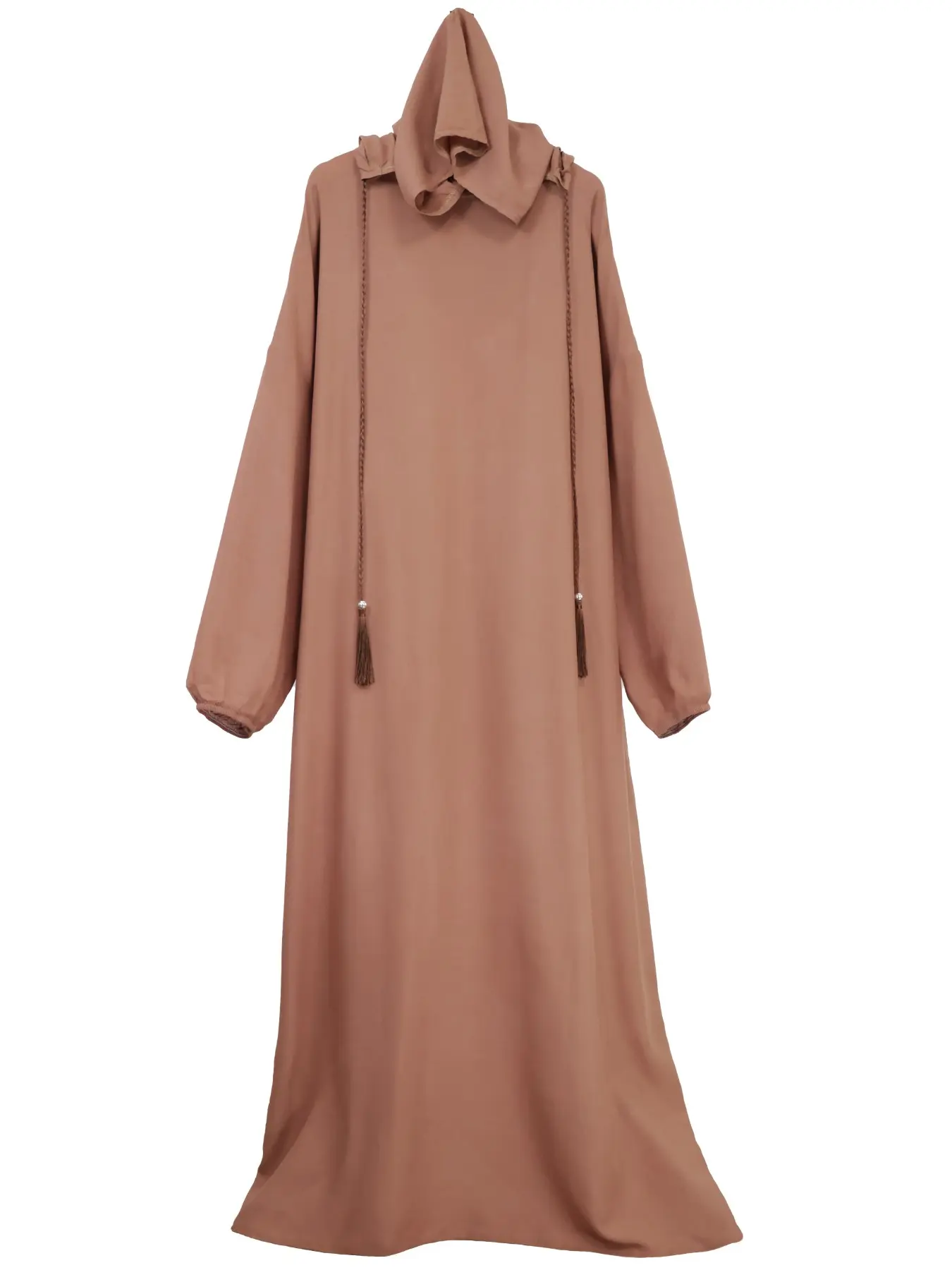 New Fringe Hooded Robe, One-Piece Muslim Women's Long Loose Dress, Home & Prayer Clothing, Modest Muslim Clothing, All Seasons Wear