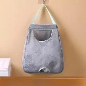 2 Large Capacity Wall Mounted Mesh Storage Bags, Breathable and Reusable, Cabinet Door Storage Artifact, Multifunctional Kitchen Plastic Bag, Miscellaneous Storage Bag, Suitable for All Seasons