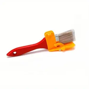 1pc Edging Color Separation Paint Brush, Portable And Durable Lightweight Cleaning Brush, Tough, Painting Brush With Wooden Handle Tool For Framing Walls Ceiling Edge Decoration, Paint Edger Tool