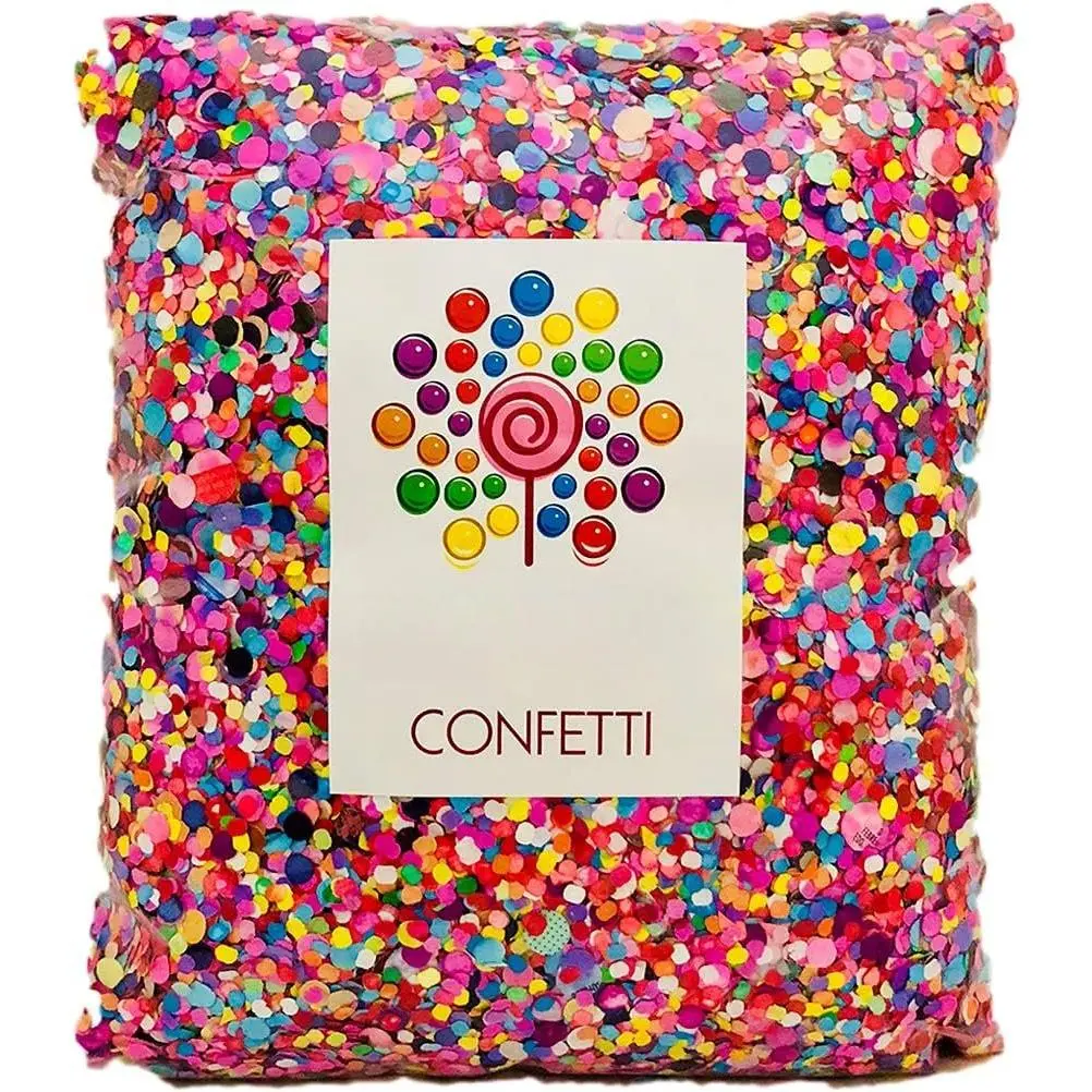 Confetti.Value Mexican Colorful Paper Confetti.  Bag .95lb/425gr.