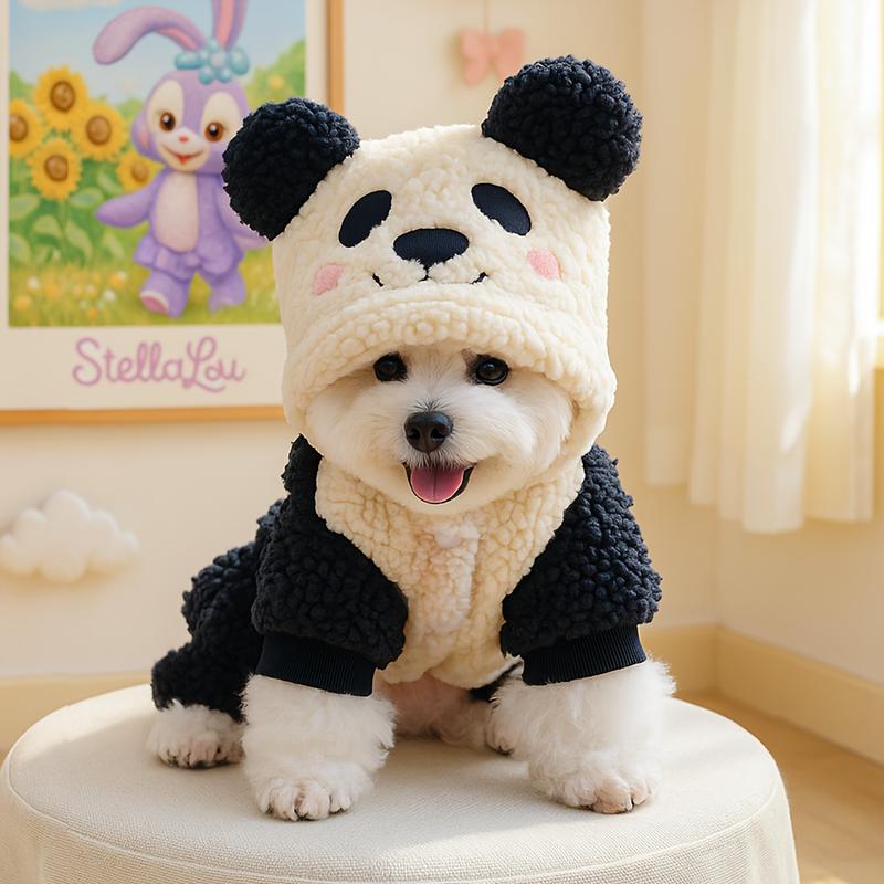 Fall & Winter Pet Costume Outfit – Warm & Comfortable Clothes for Small Dogs, Puppies & Cats, Cute Bear & Panda Transformation Costume Fall & Winter Pet Costume Outfit – Warm & Comfortable Clothes for Small Dogs, Puppies & Cats, Cute Bear & Panda Transformation Costume