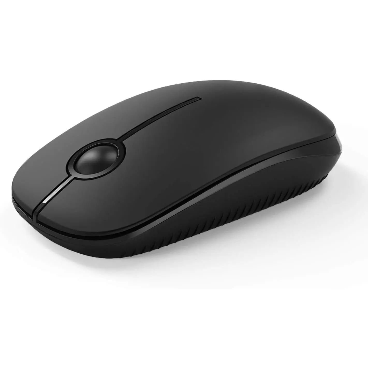- 2.4G Slim Portable   with Nano Receiver, Less Noise Mobile Optical Mice for Notebook, PC, Laptop, ,  (Black)