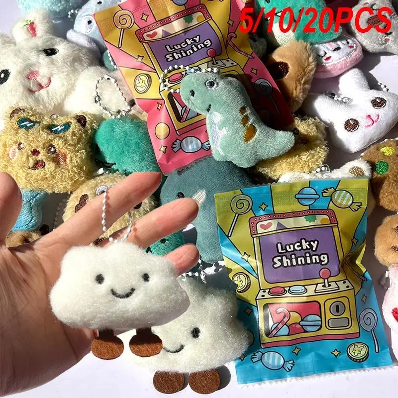 Soft Plush Hanging Decorative Bags with Stuffed Animals, Cheese Print, Unisex Cute Design, 5/10/20-Piece Multiple Packs (20 Items Option), Ideal Valentine's Day Gift for Home & Festive Party Supplies