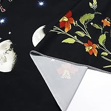 Orange Butterfly Tapestry Retro Floral Flower Tapestry Moon Phase Tapestry Aesthetic Vintage Boho Wall Tapestry Botanical Mushroom Tapestry Wall Hanging for Bedroom