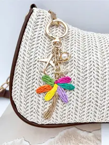 Handmade Coconut Tree Pendant, Palm Leaf Keychain, Hawaiian Beach Style, Boho Y2K Decor, Travel Essential, Gift for Beach Lovers