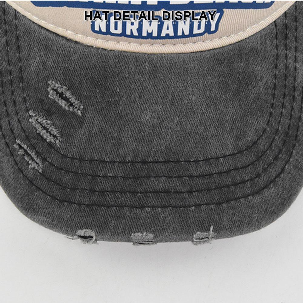 Cross-border Eagle Baseball Cap, Vintage Print Duckbill Cap, Motorcycle Truck Cap, Men's Washed Vintage Sun Hat