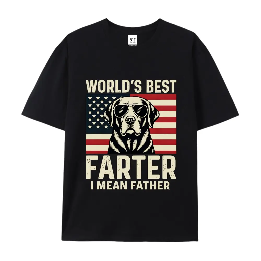 Retro Chihuahua Dad T-Shirt Celebrating the World's Best Farter Humorous Father's Day Gift