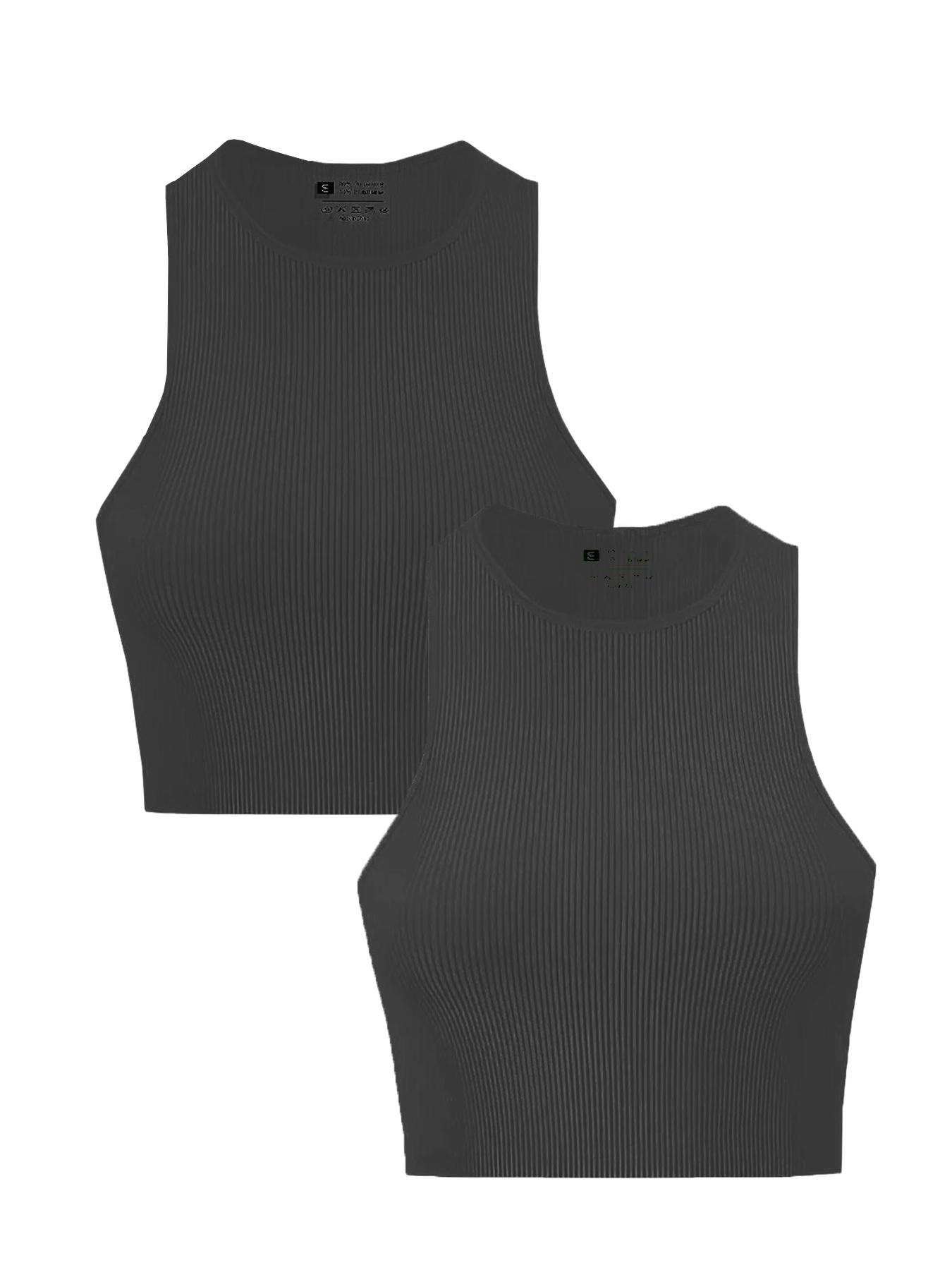 Women's Sleeveless Backless Vest, V-Neck Tie Front Design, Slim Fit, Cropped, Street Style, Athletic Gym Wear, Casual Daily, Indoor Outdoor, Womenswear