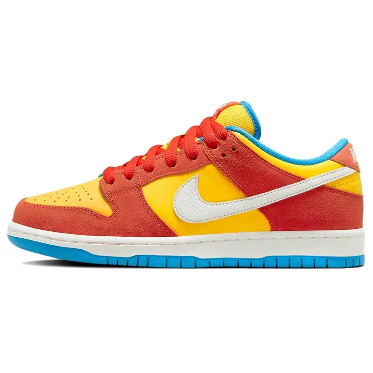 Nike Dunk SB Pro Bart Simpson Sneakers – Unisex Low-Top Streetwear Shoes with Suede and Leather Verifiable, with credentials and supporting global authentication