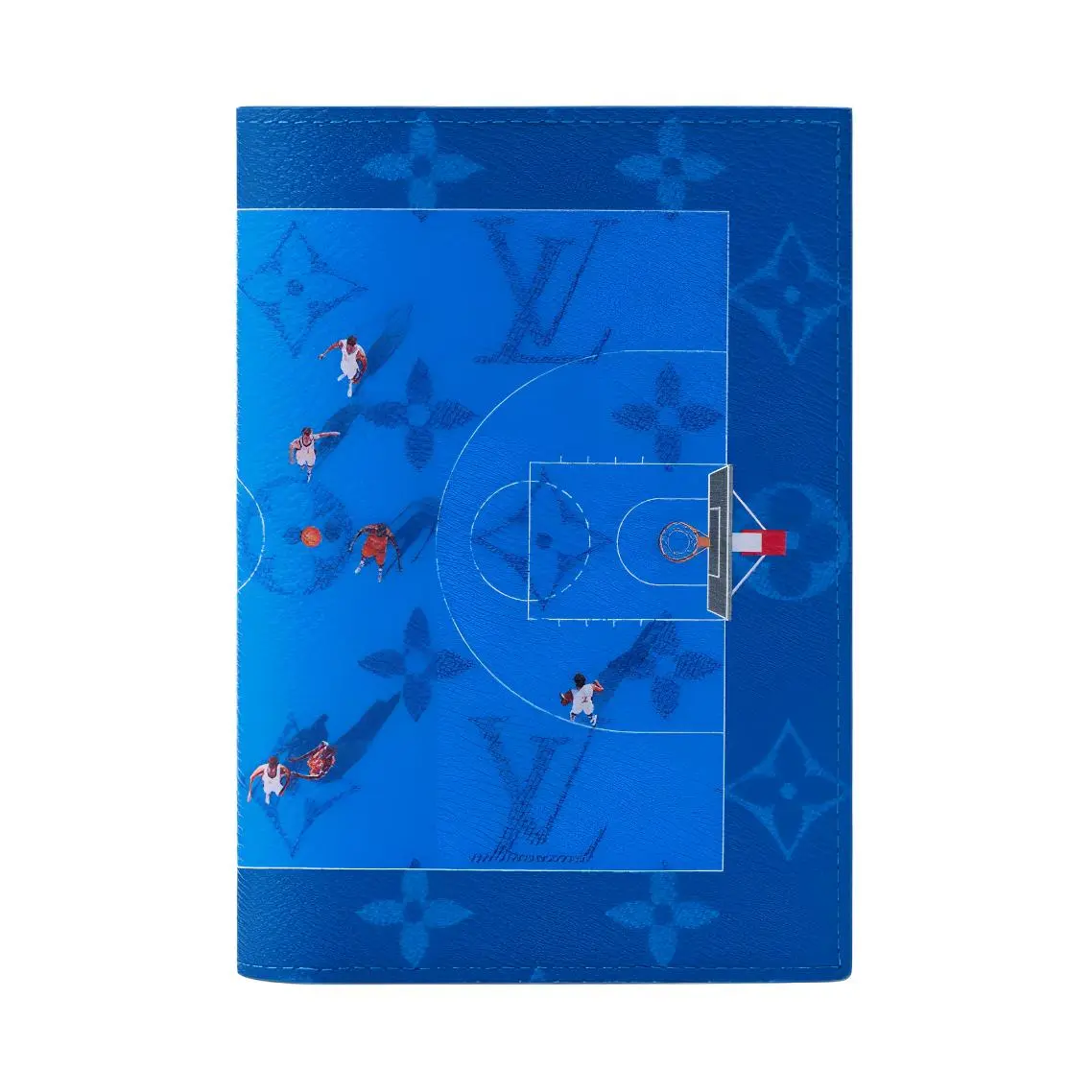 Louis Vuitton Monogram Coated Canvas Passport Case for Men, Classic Blue