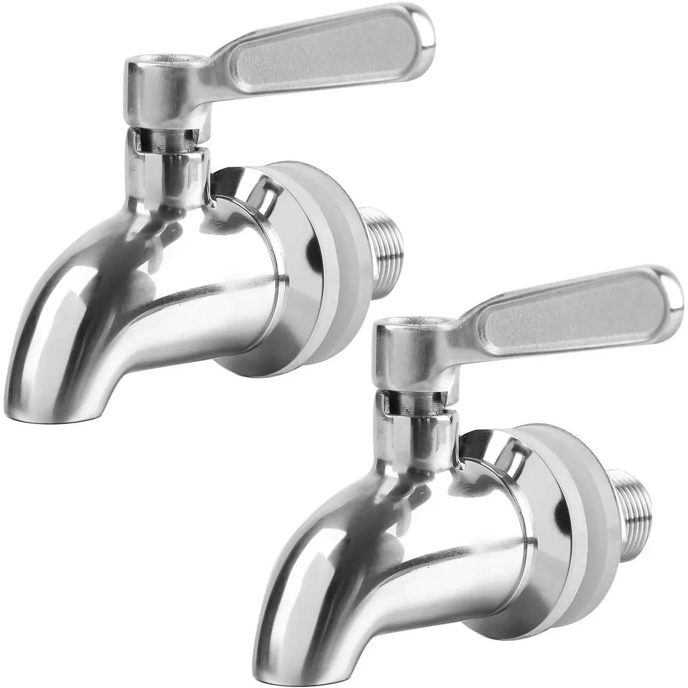 Bekith 2-Pack Polished Finish Stainless Steel Spigot Faucet, Replacement Part for Water Dispensing Beverage Dispensers