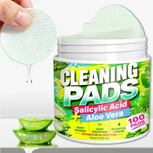 Salicylic Acid Pads, Cleaning Face Pads, Facial Pads，Rich In Salicylic Acid & Aloe Vera! Exfoliates, Boosts Radiance, Balances Oil & Water, Hydrates – Suitable For All Skin Types