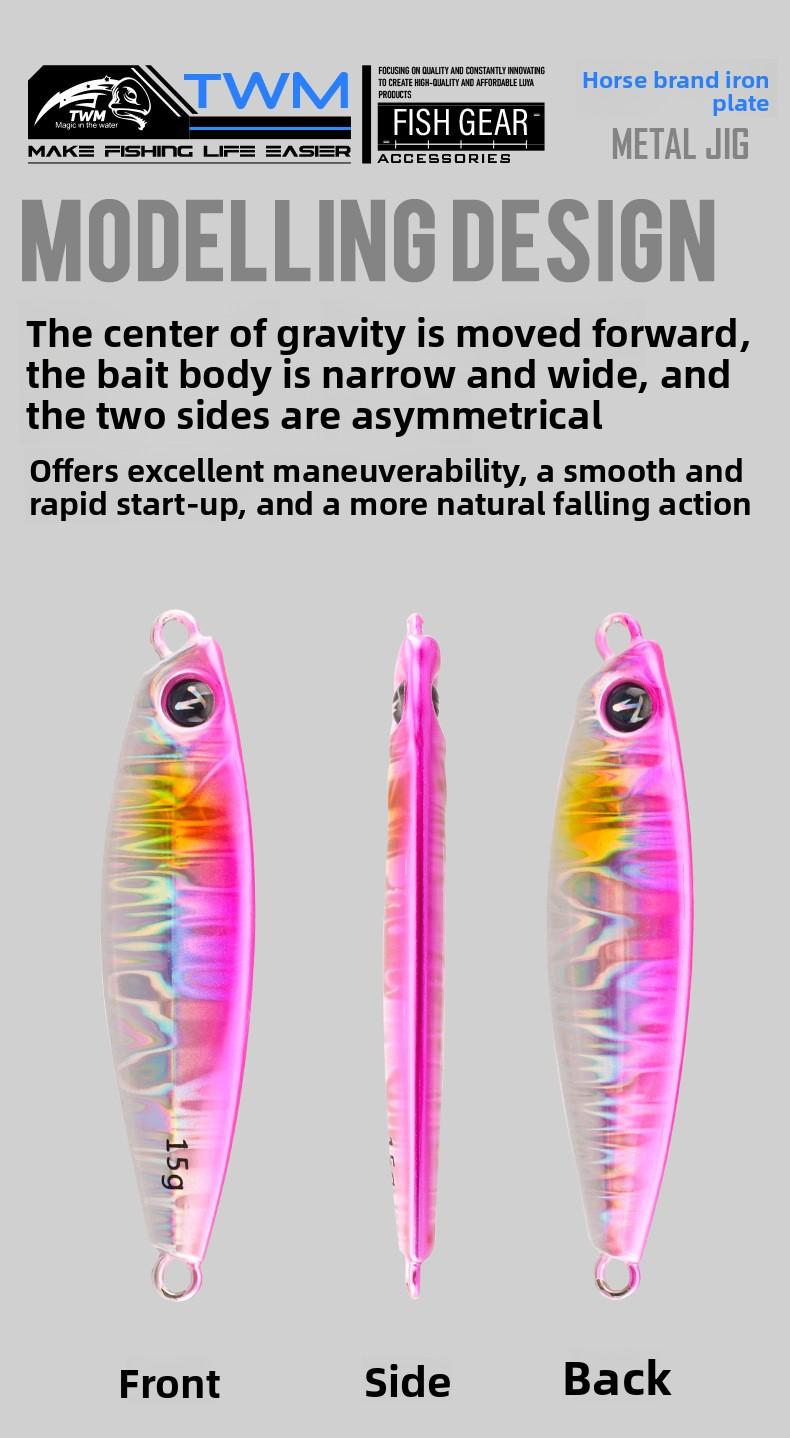 TWM Ma Brand Long-Throw Floating Lure Metal Lure Bait for Freshwater and Sea Fishing, Fishing Tackle for Pike and Mackerel
