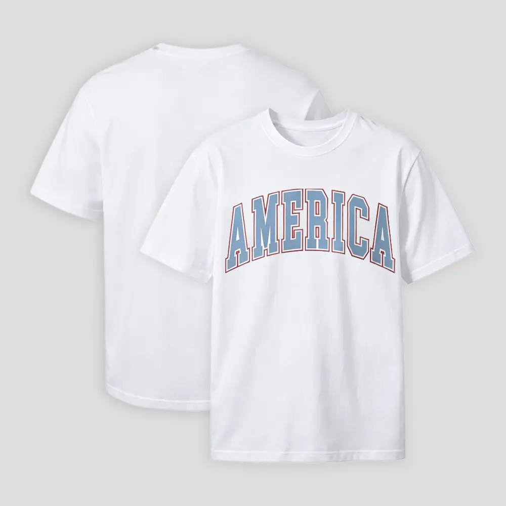 America T-Shirt, Fourth of July Shirt T-Shirt, USA shirt, Summer BBQ t-shirt, Women's 4th of July, America Patriotic Shirt