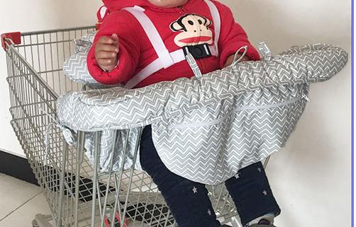 Ultimate Safety for Baby!Portable Shopping Cart & High Chair Cushion for Toddlers