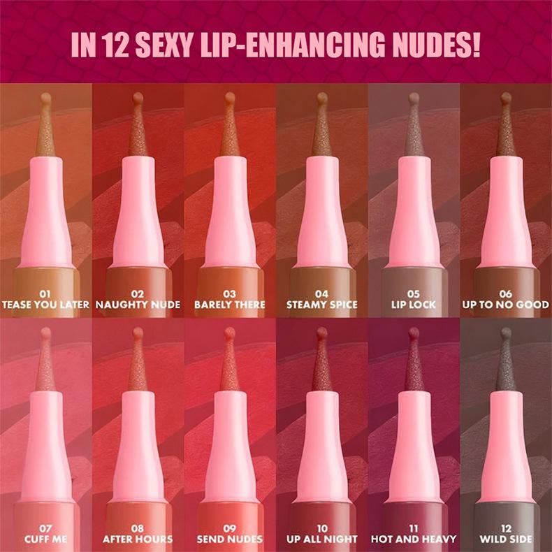Waterproof Lip Liner Stain Long Lasting Smudgeproof Nude Lip Pencil Precise Contour All Day Wear Transfer Proof Beige Tan