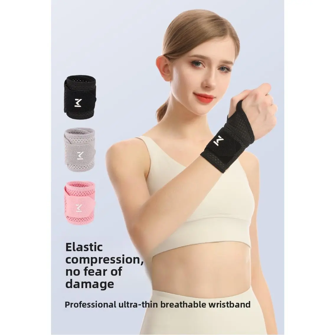 Breathable wrist guard men's thin women's wrist sprain tendon sheath special sports badminton fitness strain protective cover anti-sweat wristband basketball volleyball spica splint thumb waterproof