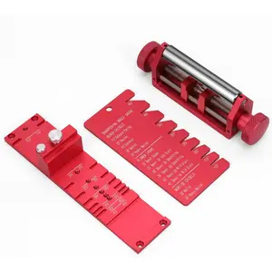 Chisel Sharpening Jig, Honing Guide for Woodworking Chisels and Planes Width 0.1" to 2.8", Chisel Sharpening Kit with Angle Fixture and Angle Gague, Pink Red
