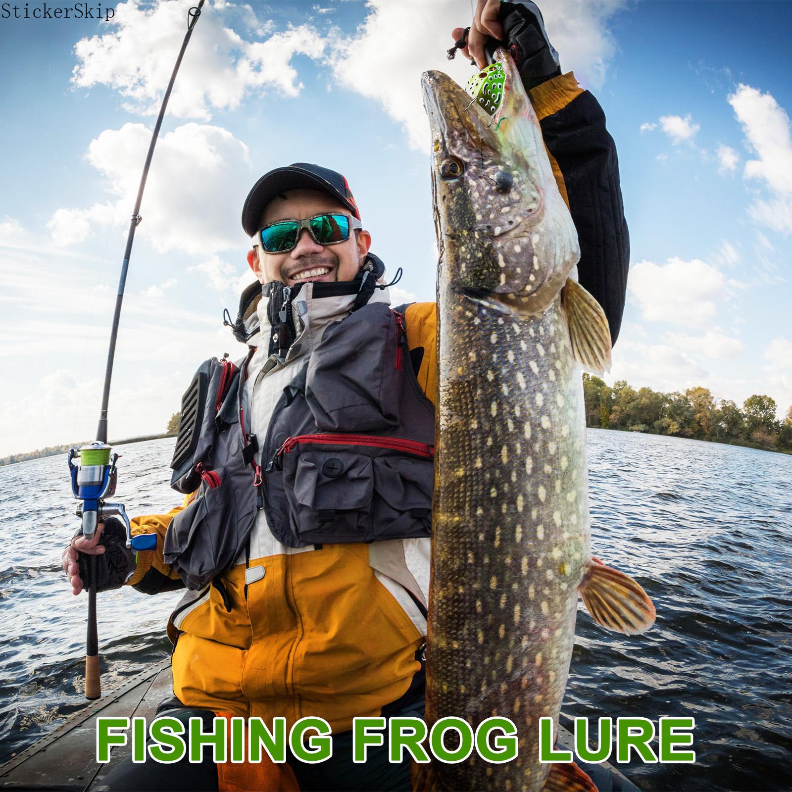 2026 NEW 3-10pcs Vibrant Topwater Frog Lures - Silicone Floating Bait with Double Propeller Legs, Lead-Free, Ideal for Bass, Snakehead, Catfish, 3.5in/13g Fishing Tackle Multi-Jointed Realistic