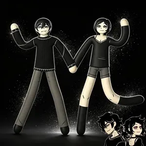 Game The Coffin of Andy and Leyley Cosplay Doll Plush Stuffed Dolls Soft Plushies Shapeable Halloween Room Decoration Accessory