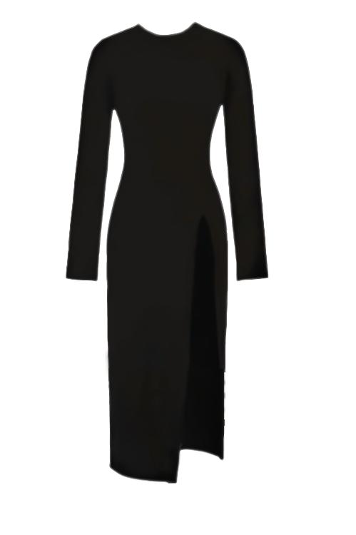 Black wedding dress, elegant party dress, luxurious and grand cocktail dress