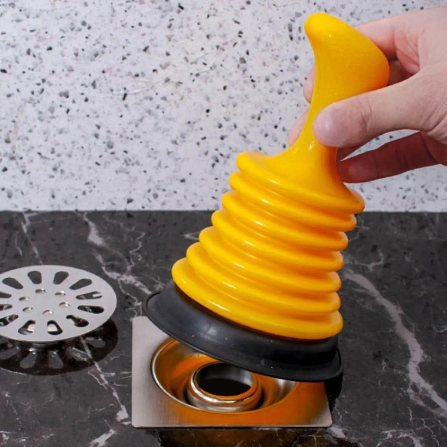 Suction Cup Toilet Plug Tub Clog Clearer Bucket Plunger Toilet Unclogger Clear Clogged Drain Rubber Plunger Tool