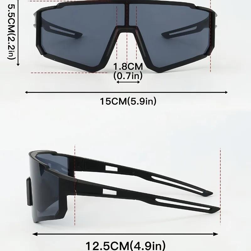 2 Pieces Unisex Sports Sunglasses – Large Fashionable Polarized Eyewear for Outdoor Activities, Cycling, and Daily Wear, Gift for Him or Her