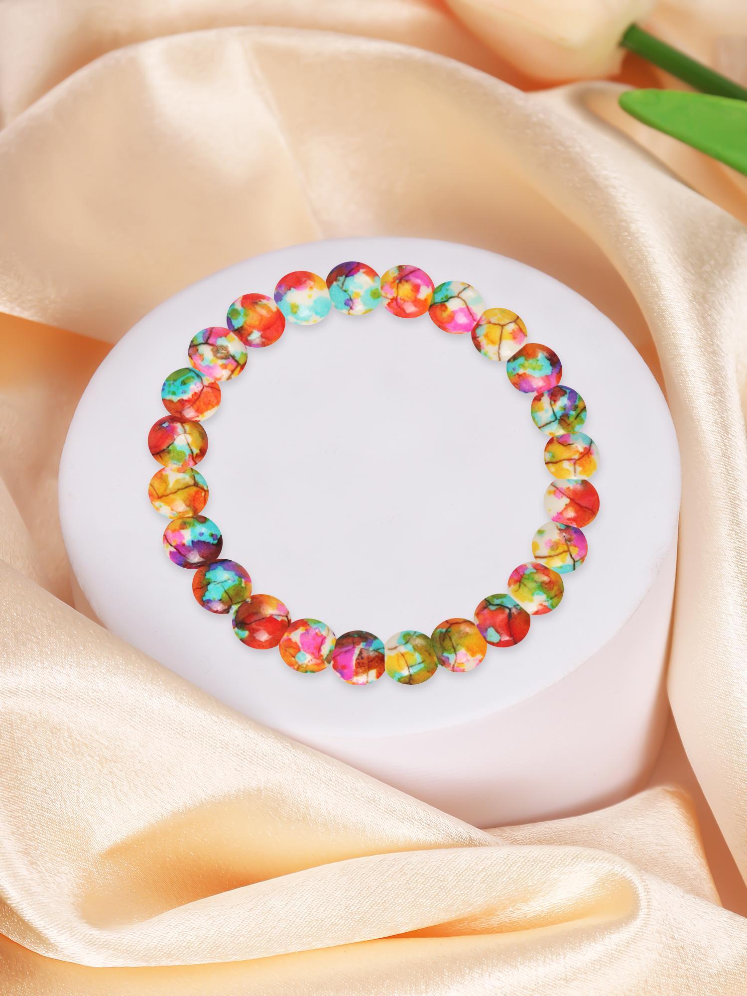 Colorful Beaded Bracelet, Boho Style Jewelry for Women & Girls, Fashion Accessories for Party, Daily Clothing Decor, Trendy All-match & Exquisite Jewelry for Birthday Gift, Bead Bracelets