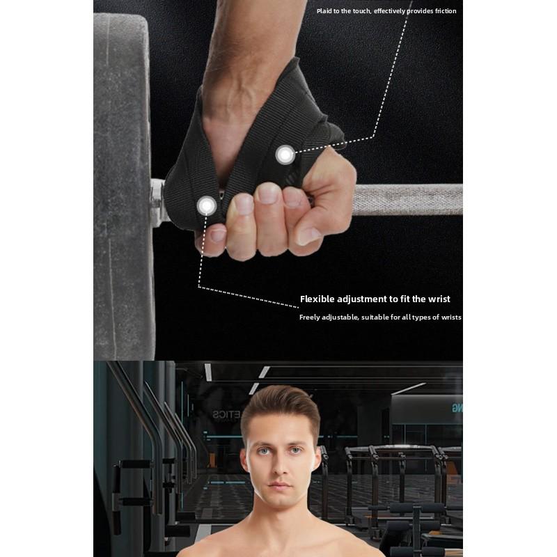 Figure-8 fitness training aid, suitable for pull-ups, barbell exercises, bench press, wrist protection, grip protection, and palm support strap